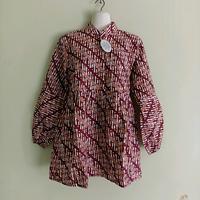 Gambar ATASAN LENGAN PANJANG MODEL LENGAN BALON/BLUS KANCING DEPAN LENGAN BALON WANITA Batik Kerja - TBM pink, XXL dari NABILA BATIK JOGJA_NEW undefined 5 Tokopedia