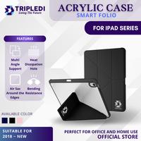 Gambar TRIPLEDI Case Acrylic Fold Y For iPad Pro Mini Air Gen 1 2 3 4 5 6 7 8 9 10 11 M1 M2 M3 M4 8.3 10.2 10.5 10.9 11 12.9 13 inch TD0201 Smart Folio Casing PU Leather Foldable Magnetic Soft TPU Flip Cover Akrilik Shockproof - iPad Mini 6 8.3 inch, Biru dari TRIPLEDI undefined 1 Tokopedia