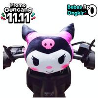 Gambar Bantal Stang Motor Aksesoris agar tidak terbentur saat dibonceng di depan motif labubu Pelindung Dada dan Kepala Anak-Anak - Kuromi dari Brendis Original undefined 3 Tokopedia