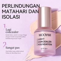 Gambar MOOYAM Sunscreen Foundation Concealer SPF 30+｜Ringan, Tahan Lama, Mengontrol Minyak, Melembabkan, dan Menenangkan Kulit Sensitif dengan Ekstrak Alami - 30g Mencerahkan Wajah dari MOOYAM.id undefined 3 Tokopedia