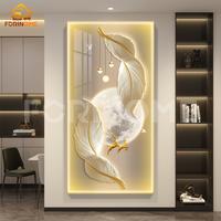 Gambar Lampu Dinding Minimalis Lampu Mural Kristal Modern Lampu Lukisan dekoratif dengan REMOTE CONTROL Lampu Hias Dinding mewah berdesign bulu angsa Lampu mural bulu ruang tamu Ruang belajar kamar makan - 100*50cm+LED dari ForinomeOfficial undefined 1 Tokopedia