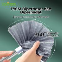 Gambar COOGER Sapu Plafon Dengan Gagang Stainless Steel 2IN1 Ringan dan Panjang Sapu Sawang Sarang Laba Laba Sapu Langit Atap Dengan 2 Kepala Multifungsi - Sapu Sawang dari COOGER Official Store undefined 5 Tokopedia