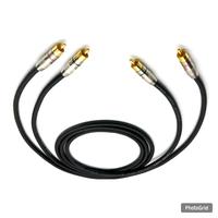 Gambar kabel rca to rca pendek audio mixer amplifier - 1 meter dari Mekar Perkasa undefined 2 Tokopedia