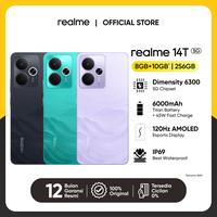 Gambar realme 14T 5G 8GB+10GB|256GB (Dimensity 6300 5G Chipset | 6000mAh Titan Battery | 45W Fast Charge | IP69 Best Waterproof | NFC) - Lightning Purple dari realme Official Indonesia undefined 1 Tokopedia