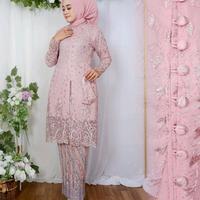 Gambar Set Tunik Kancing Busui Novi Tunik Tille Bordir Kebaya Modern Wisuda Baju Pesta Outfit Kondangan Atasan Wanita Tradisional Formal Tille Jumbo Kerah Shanghai - MOCCA, SETELAN, M dari Skamba Store undefined 5 Tokopedia