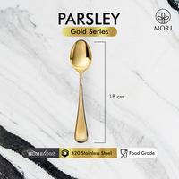 Gambar Parsley Gold Spoon Fork / Sendok Garpu Makan / Sendok Teh / Sendok Kue Garpu Kue / Sendok Sup / Soup Spoon / Chopstick Sumpit / Sendok Makan Emas - Dinner Fork dari Homeland Store undefined 4 Tokopedia