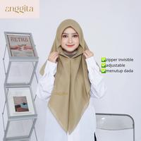 Gambar ANGGITA Jilbab PNS Khaki Muda Mustard Resleting Instan Paris Premium Hijab Dinas Kerudung ASN - Zea Khaky dari Anggita hijab Magnetic undefined 3 Tokopedia