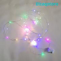Gambar Lampu Layangan Baterai LED Kawat Kelap Kelip lampu led bentuk lidi - 1 meter (10 LED)., Warm white dari Elzaq Tron undefined 1 Tokopedia