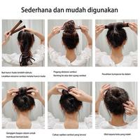 Gambar Hair Bun Maker Magic Hairbun Cepol Donut Premium Donat Sanggul Cepol Hairdini Frech Twist SH AH13 - HAIR BUN CEPOL dari Swan House undefined 4 Tokopedia