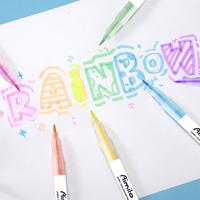Gambar [READY] Aimilo Stabilo Panjang 6 Warna 2 Arah / Stabilo WARNA WARNI 2 Sisi 6 pcs / Highlighter Warna Warni Alat Biru Kuning Pink Plastik Tulis - 6 WARNA-2 SISI dari Aimilo Authorized Store undefined 3 Tokopedia
