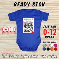 Gambar Baju Lebaran Bayi Idul Fitri THR QRIS Pakaian Ramadan Jumper Baby Baju Koko Romper Gamis Kaos Hampers Kado Newborn Jamper Laki Laki Jemper Perempuan 0-12 Bulan - QRIS-Hitam, Size S dari CustomAjaYuk undefined 4 Tokopedia