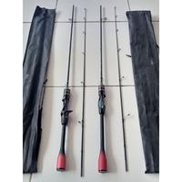 Gambar Joran Pancing Spinning Casting Lentur Ultra light 4 - 8 LB Carbon Solid - Zhenyi-168 CM Casting dari Rolase Grosir undefined 2 Tokopedia