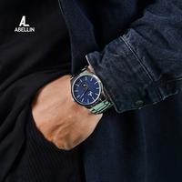 Gambar ABELLIN - VEGA Quartz - Jam Tangan Pria Cowok Premium Original Analog Eksklusif Bergaransi Lokal Mewah Tahan Air Stainless Rantai Kotak Premium Watch Watches - Silver - Biru dari ABELLIN WATCH undefined 4 Tokopedia