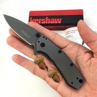 Gambar Kershaw 1556 TI Cryo II Folding Knife Drop-Point Plain Blade 420 Stainless Steel Handle Hunting Pocket Knife Flipper Multi Tools dari Corten undefined 3 Tokopedia
