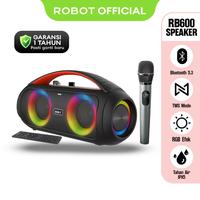 Gambar [Ekslusif Willie Salim] Speaker Karaoke Robot RB600 dengan Mikrofon Nirkabel 40W IPX5 - Bluetooth, Bass dari RobotSmartPower undefined 3 Tokopedia
