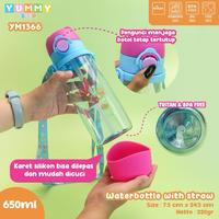 Gambar BOTOL MINUM WATER BOTTLE YUMMY SIP TRITAN 650ML CARRY+ LONG STRAP+ANTI PECAH DENGAN SILIKON PENGAMAN YM1366 - TRACTOR dari Rythancorner undefined 4 Tokopedia
