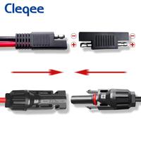 Gambar Cleqee T10070 SAE Connector to MC-4 Solar Extension Cable 2 Pin Battery 10AWG DC 60cm Sae Cable Solar Panel Trailer dari Luminoi undefined 4 Tokopedia