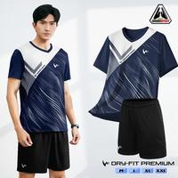 Gambar STW 02 ZENDER Setelan Olahraga Premium Dewasa Setelan Badminton Setelan Bulutangkis Setelan Volly Jersey Voli Tenis Pingpong Running Print Baju Sport - SET ZENDER-NAVY, M dari Dongasport undefined 2 Tokopedia