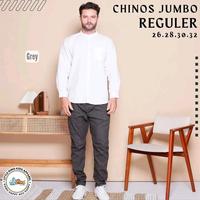 Gambar Celana Panjang Chinos Big Size Usia Remaja Dewasa - Chinos Jumbo Regular Pants by Little Dino Pria Casual - BLACK, 26 dari Cira Baby & Kids Shop undefined 4 Tokopedia