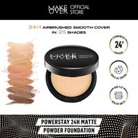 Gambar MAKE OVER Healthy Matte Face Bundle: Hydrastay Prismatic Glass Cushion + Powerstay 24H Matte Powder Foundation - Paket Complexion Face Makeup Flawless Glow Cushion Smooth Cover 24 Jam Tahan Lama Foundation Bedak Concealer Wajah Baru - C21, C21 dari Make Over Cosmetics undefined 3 Tokopedia