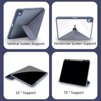 Gambar Case iPad 10 ipad Gen 11 Pro 11 M1 M2 M4 Air 4 5 6 11 M4 Leather Y Fold Holder Pen Smart Cover Transparant - Black, iPad Gen 11 A16 (2025)  dari NATINDO undefined 3 Tokopedia