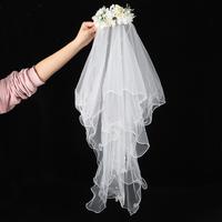 Gambar Veil Bridal Shower Slayer Slawyer / Tile Tutup Muka Pengantin Bride Groom Putih - MELATI dari welovetokoku undefined 3 Tokopedia