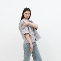 Gambar SS1 General's Garage X Rainver1920 Work Shrit Grey Boxy (UNISEX) - M dari Rainver1920 undefined 5 Tokopedia