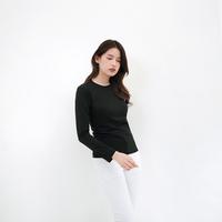 Gambar ESROCTE Kaos Polos Reguler Wanita Lengan Panjang PT18 - 24s Hitam S-XL - Hitam, S dari Esrocte Store undefined 3 Tokopedia