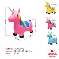 Gambar SPEEDS Kuda Kudaan Karet Tiup Elastis Bahan Karet Mainan Anak Toys 001-40 - 41 BIRU dari Speedss Official Store undefined 3 Tokopedia