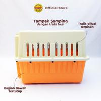 Gambar Kennel Box Airline Approved Ukuran S M L (Tanpa Roda) | Pet Cargo Standar Penerbangan - S - Uk 50x32x32.5cm (tanpa tralis) dari Octagon Pet Indonesia undefined 3 Tokopedia