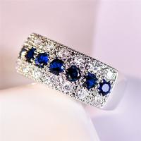 Gambar Crystal Female Pink Purple Zircon Small Round Stone Ring Silver Color Wedding Engagement Jewelry For Women dari peueheggw undefined 5 Tokopedia