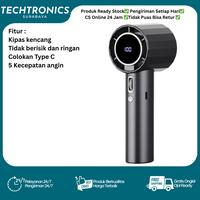 Gambar Goojodoq Original Kipas Mini Portable Tangan 100 Gear Digital Display Adjustable Turbo High-Speed - Putih dari supcell12 undefined 3 Tokopedia