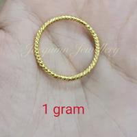 Gambar cincin keroncong 2 gram kadar rendah dari Joequinn Jewellery undefined 1 Tokopedia