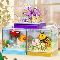 Gambar ALO#805 DIY Mainan Balok Susun Bunga / Bricks Blok Toys Bunga Abadi Anak Mainan Edukasi / 3D Puzzle Nano Block Flower Kotak Tampilan - KOCO-02075 dari ALOFAMALL undefined 1 Tokopedia