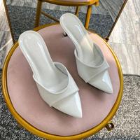 Gambar Sheyla Sandal High Heels Wanita Glossy 5 cm Model Kokop Runcing Terbaru Size 35-41  Shoes - Putih, 35 dari SHALAA HIJAB undefined 1 Tokopedia