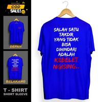 Gambar Kaos pria sablon depan belakang motif kata kata tulisan KEBELET NGISING kaosmurah kaos vintage pria - Biru, XXL dari SALAMUN. undefined 2 Tokopedia