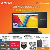 Gambar ASUS Vivobook GO 14 E1404FA Ryzen 5 7520U 8GB/16GB 512GB W11+OHS 14.0FHD IPS -VIPS - Black /8GB, Standard dari AMD Official Store undefined 1 Tokopedia