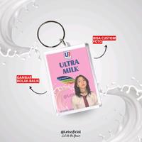 Gambar [VIRAL] Keychain Aesthetic Ultra Milk Gantungan Kunci Foto Custom Insert Paper - Strawberry dari Letusficial undefined 3 Tokopedia