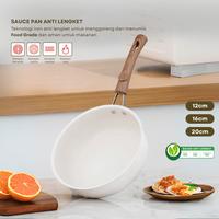 Gambar [EVI MASAMBA] DAPAT 3PCS Funnycook Sauce Pan Anti Lengket 3 Ukuran – Gagang Kayu Estetik | 12cm 16cm 20cm | Bahan Iron + Jerami Gandum Kitchenware - BLACK dari Funnycook.Indonesia undefined 2 Tokopedia