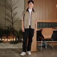 Gambar ETERNALWORKS - CORDUROY ZIPPER SHIRT KHAKI BOXY FIT - KEMEJA CORDUROY ZIPPER - XL dari Eternalworks undefined 2 Tokopedia