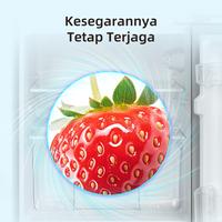 Gambar New Changhong Kulkas 2 pintu Mini (Refrigerator) Lemari Es Kapasitas 108 Liter – Black FTM108DB (Semi Defrost ) dari changhong surabaya undefined 5 Tokopedia