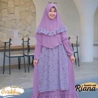Gambar Gamis Riana set + hijab 5-12th by orisabilaqu - riana matcha, 6 dari Kakadede kidswear store undefined 5 Tokopedia