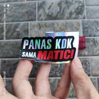 Gambar Stiker Panas Kok Sama Matic Kata Viral FYP Hologram Rainbow Motor Helm dari Epinidithouse undefined 2 Tokopedia