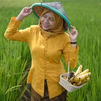 Gambar SEWA Kebaya Kuning Polos Set dari Jenna’s Costumes undefined 1 Tokopedia