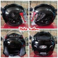 Gambar HELM KYT GALAXY FLAT R HITAM BLACK GLOSS KYT HALF FACE DOUBLE VISOR - M dari pakehelm undefined 1 Tokopedia
