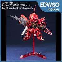Gambar Stand Base Action Figure Gundam 1/144 HG RG - Putih dari Edwso undefined 5 Tokopedia