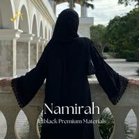 Gambar [BISA COD | NEW 6.6] Namirah Black Abaya with Classic Lace [NORMAL SIZE] - M dari Abaya Ameera Muslim Gallery undefined 5 Tokopedia