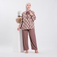 Gambar Rifina Store Kirana One set Premium Rayon Baju Setelan Celana Wanita Motif Panjang Katun Dewasa Adem Nyaman - Sage dari RifinaOfficial_NEW undefined 3 Tokopedia