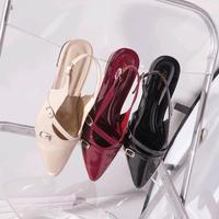 Gambar Adeka Corner OMIKA heels wanita 3 cm Sandal sepatu sendal coquette High hak Perempuan kerja Flat Pesta Bahan Sintetis Glossy Premium Anti Slip Elegan Modern Shoes - hitam, 37 dari ADEKA CORNER adk shoes undefined 5 Tokopedia