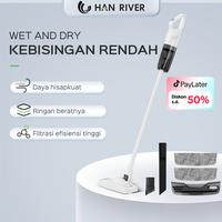 Gambar 【EXCLUSIVE fahaddom】（COD）HAN RIVER Vacuum Cleaner Portabel Hisap Dan Mengepel 2 In 1 Anpa Kabel Genggam Penyedot Debu - Putih dari HANRIVER undefined 1 Tokopedia